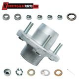 2,000 lbs Axle Trailer Idler Hub Kit, 4 on 4" Bolt Pattern, Galvanized, Pre-Greased