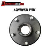 RGP Trailer Idler Hub Assembly, 2,000 lb Axle, 5 on 4-1/2" Bolt Pattern, 1/2" Studs, L44649 Bearings