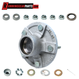 2,000 lbs Axle Trailer Idler Hub Kit, 5 on 4.5" Bolt Pattern, Galvanized, Pre-Greased