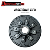 5,200-7,000 lb Trailer Axle Drum Kit- 8 on 6.5" Bolt Circle with 1/2" Studs, Pre-Greased