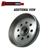 5,200-7,000 lb Trailer Axle Drum Kit- 8 on 6.5" Bolt Circle with 5/8" Studs, Pre-Greased