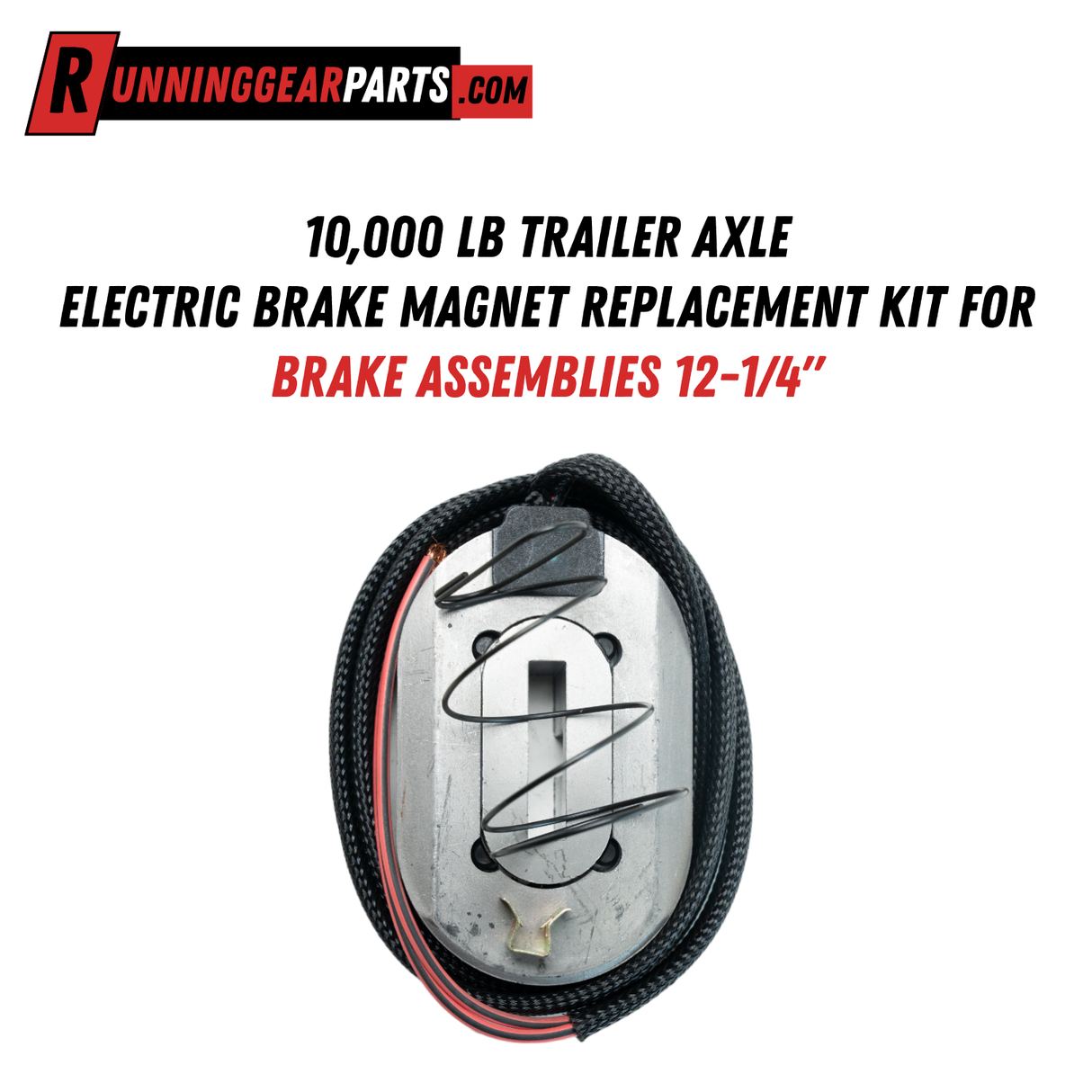 10,000 lb Trailer Axle Electric Brake Magnet Replacement Kit for Brake Assemblies 12-1/4"