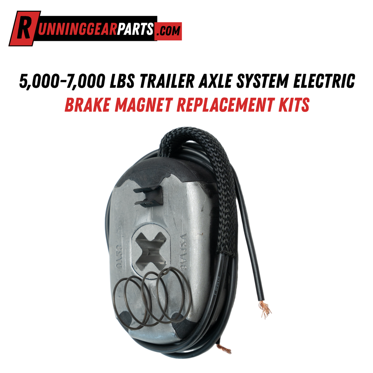 5,000-7,000 lbs Trailer Axle System Electric Brake Magnet Replacement Kits 2PC