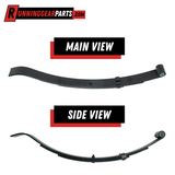 1,500lb Capacity Rated Trailer Axles  24.25" 3-Leaf Slipper Spring 1-3/4" Wide