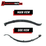 2,000 lb Axle, 24-5/8" Free Length, 1-3/4" Wide, 4-Leaf Slipper Trailer Springs