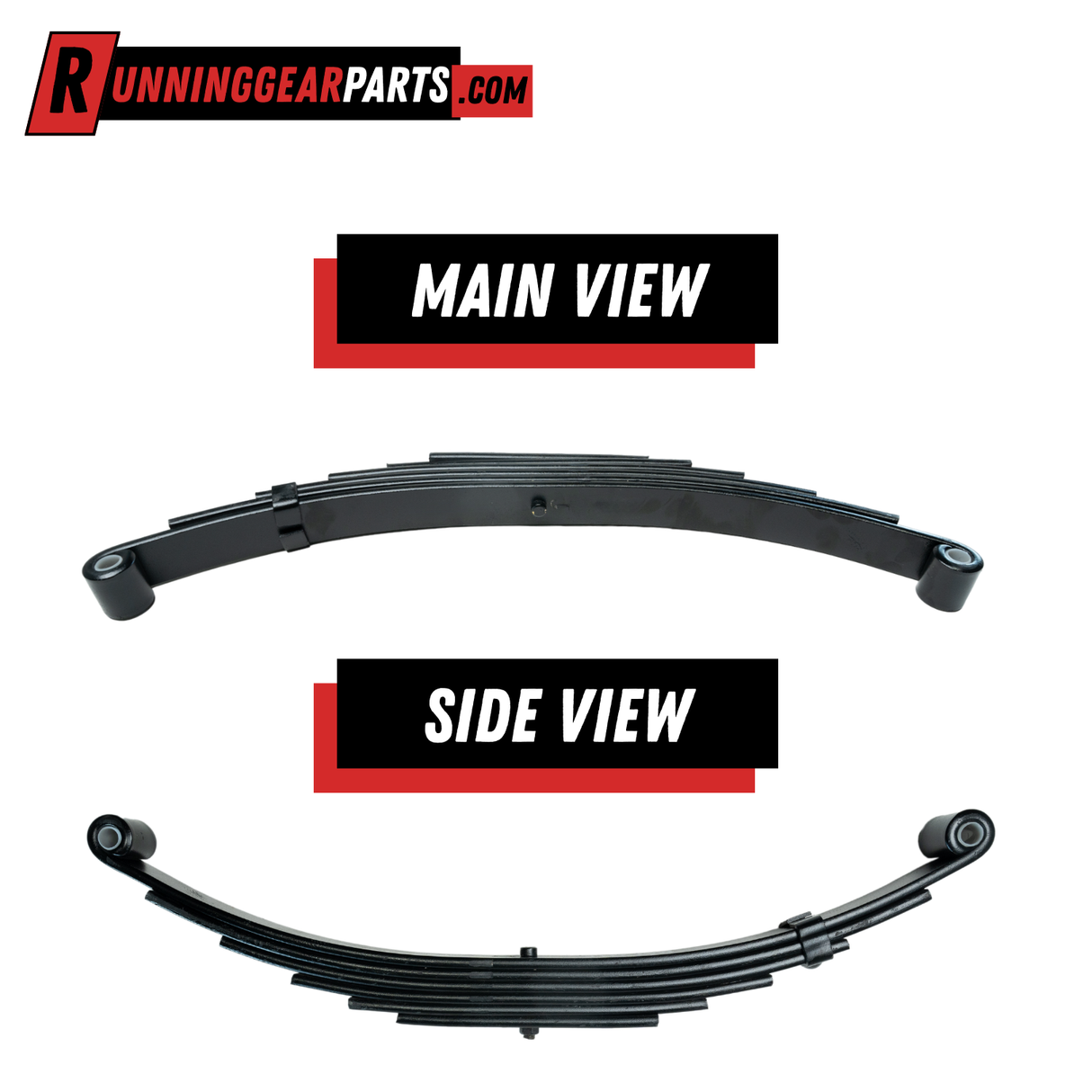 7,000 lb Trailer Axles, 6-Leaf Double Eye Trailer Leaf Springs