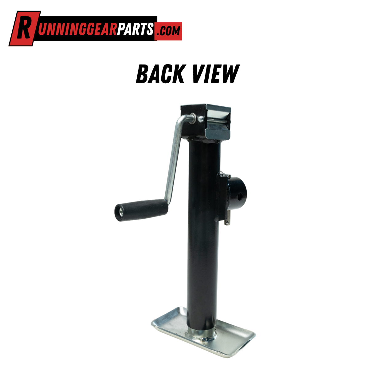 2,000 lbs Trailer Jack - Sidewind Pipe Mount Swivel Jack with 10" Travel and Footplate,MJ-SWR-2000-10