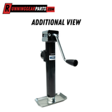 2,000 lbs Trailer Jack - Sidewind Pipe Mount Swivel Jack with 10" Travel and Footplate,MJ-SWR-2000-10