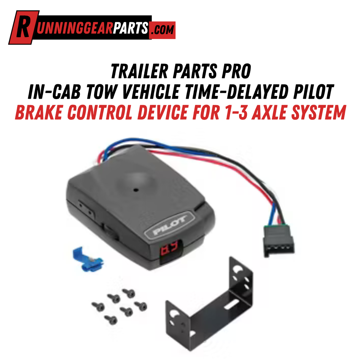 Trailer Parts Pro Time-Delayed Trailer Brake Controller, 1-3 Axle Electric Brake System TA1200