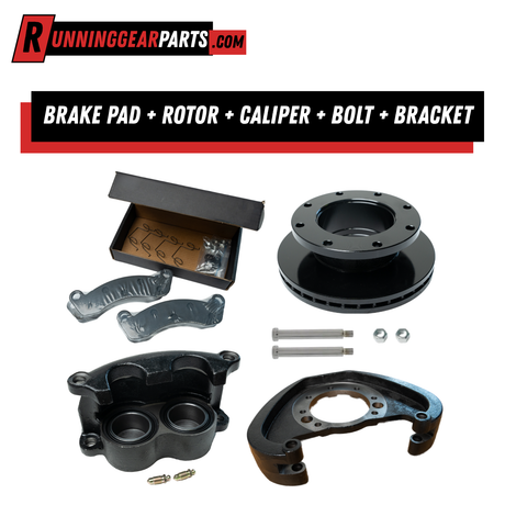 Brake Pad + Rotor + Caliper + Bolt + Bracket