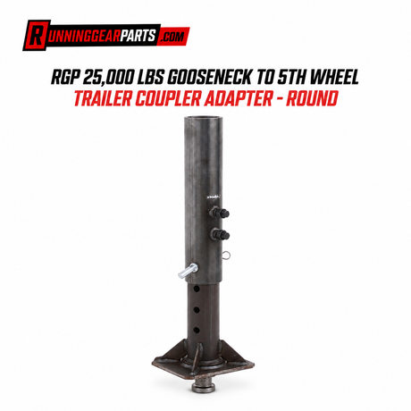 RGP 25,000 LBS GOOSENECK TO 5TH WHEEL TRAILER COUPLER ADAPTER - ROUND