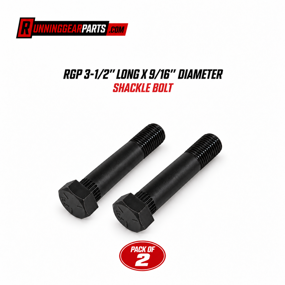 RGP 3-1/2" LONG X 9/16" DIAMETER SHACKLE BOLT