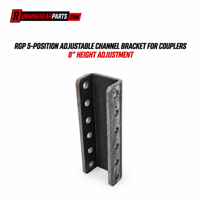 RGP 5-POSITION ADJUSTABLE CHANNEL BRACKET FOR COUPLERS 8" HEIGHT ADJUSTMENT