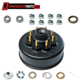 8,000-lb Axles Brake Drum with 8 on 6-1/2" Bolt Pattern, 5/8" Stud, Grease Type