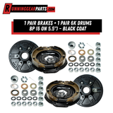variant: 1 Pair Brakes + 1 Pair 6K Drums BP (6 on 5.5") – Black Coat