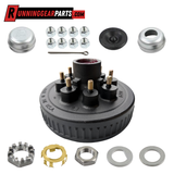 Dexter 5,200 - 7,000 lb Trailer Axles Pre-Greased Hub Drum Assembly, 8 on 6.5" Bolt Pattern, #42 Spindle, 9/16" Studs, K08-219-2G