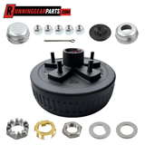 Dexter 3,500 lb Trailer Axle Pre-Greased Hub and Drum Assembly, 5 on 5-1/2" Bolt Pattern, #84 Spindle, 1/2" Studs, K08-249-2G,1.719" Seal