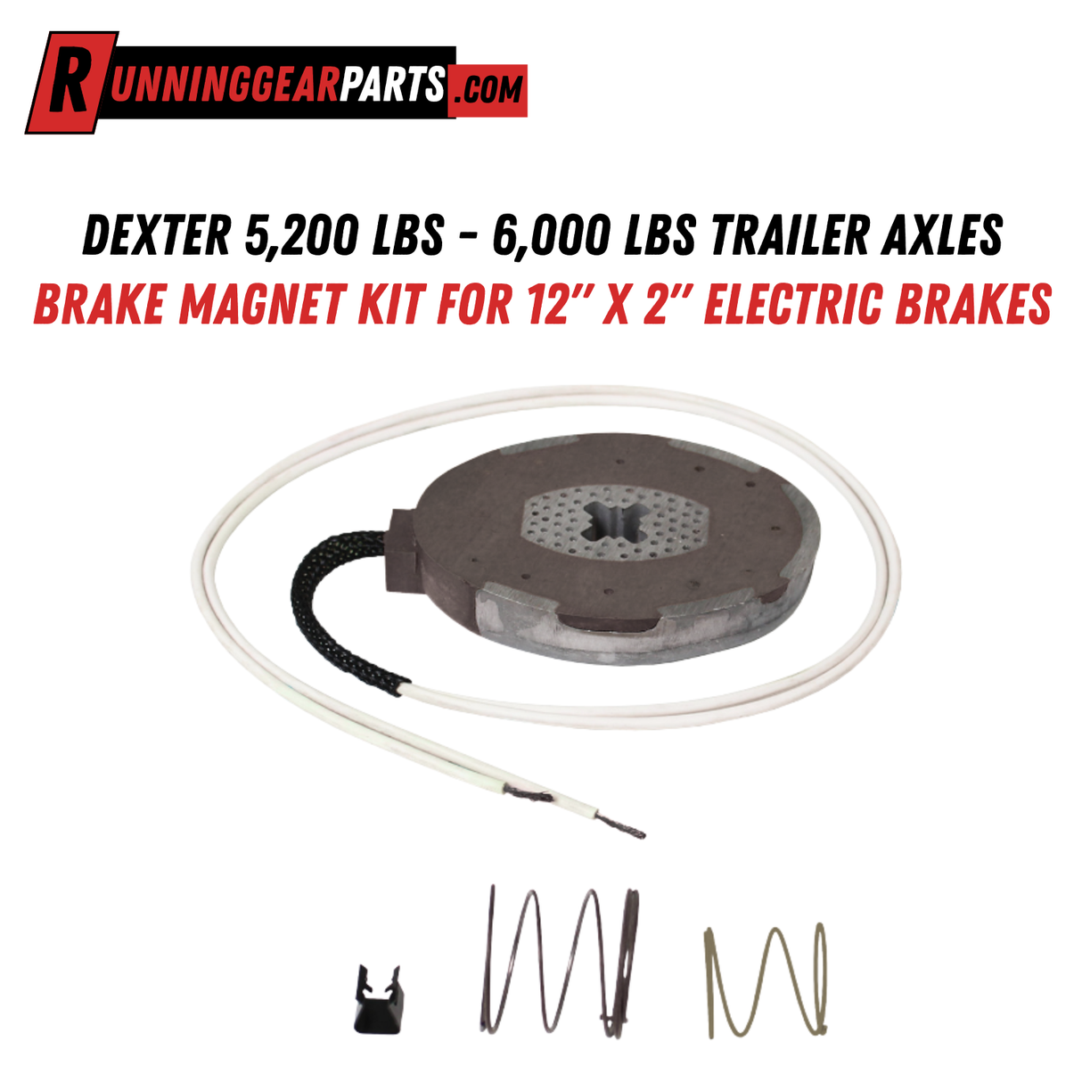 Dexter 5,200 lbs - 6,000 lbs Trailer Axles Brake Magnet Kit for 12" x 2" Electric Brakes, K71-105-00