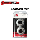 Dexter 5,200 -6,000 lb Axles E-Z Lube Grease Cap Kit with Rubber Plugs, K71-317-00, 2.45" OD, Fits 12" x 2" Hub 5 & 6 Bolt