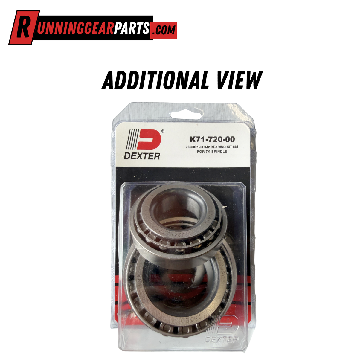 Dexter 7,000 lb Trailer Axles Bearing Kit, K71-720-00, #42 Spindles, Inner and Outer Bearing, 14125A/25580