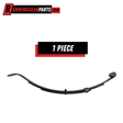 RGP 1,500lb Trailer Axles 3-leaf steel slipper spring, black finish with curved leaf stack and bushing eye end.