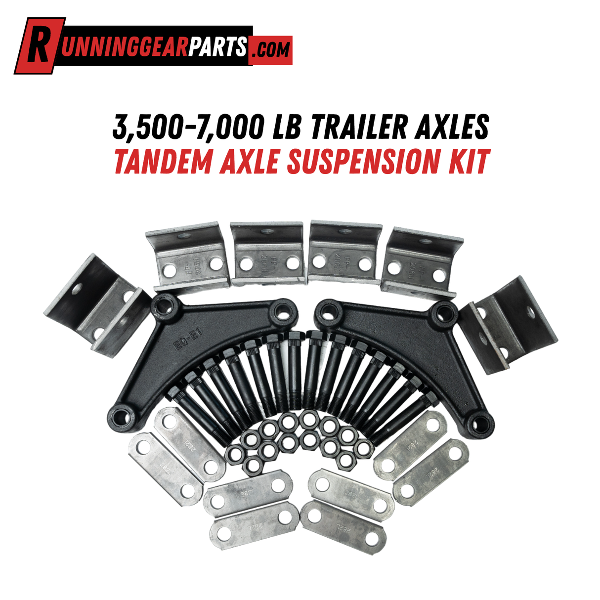 3,500-7,000 lb Trailer Axles Tandem Axle Suspension Kit