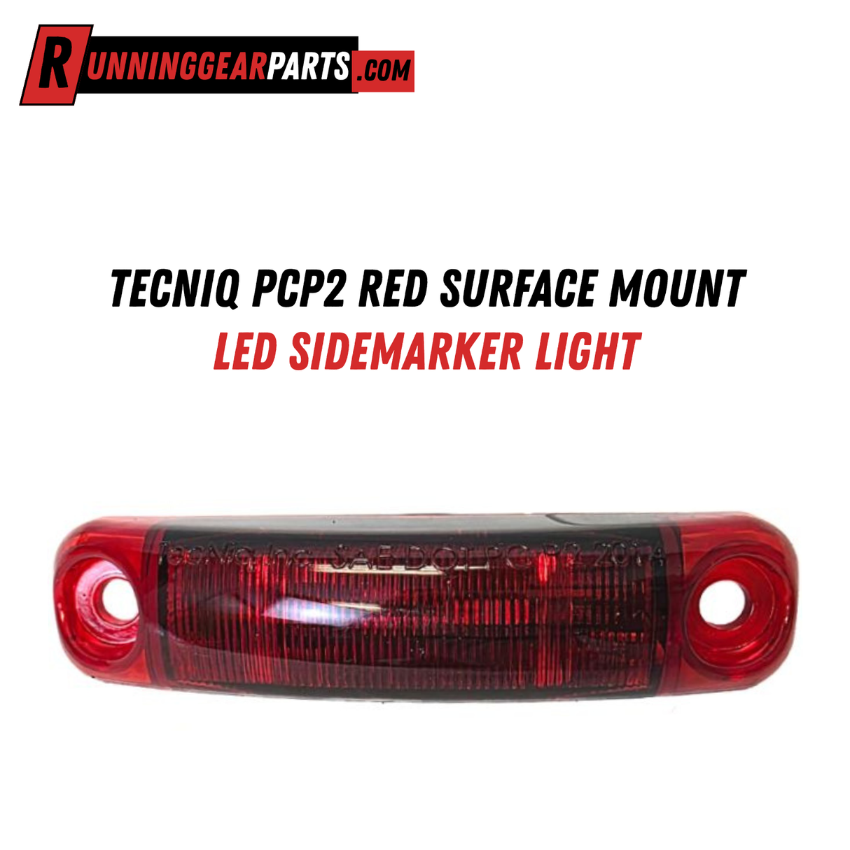TecNiq PCP2 Red Surface Mount LED Sidemarker Light, S18-RR00-1