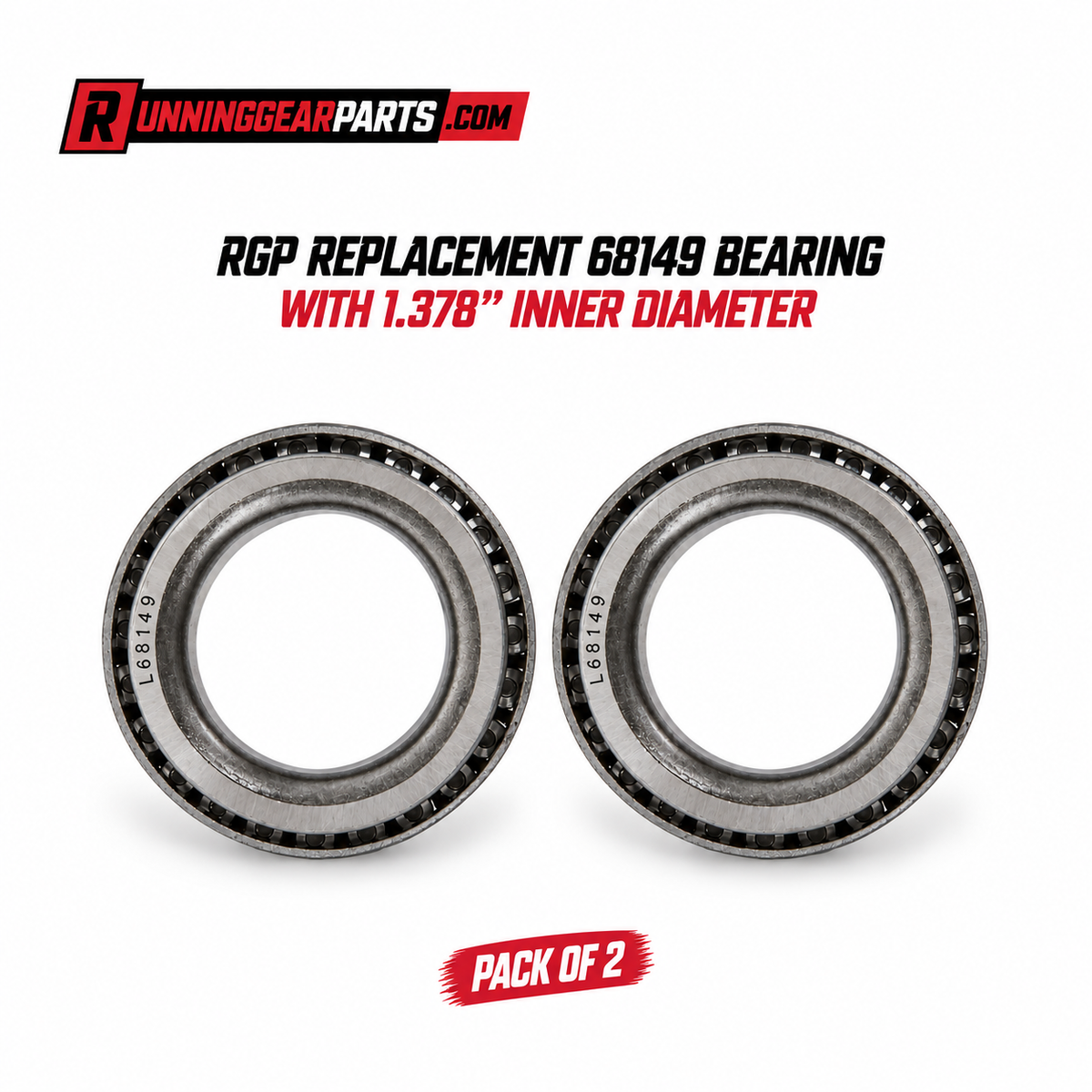 RGP REPLACEMENT 68149 BEARING WITH 1.378" INNER DIAMETER