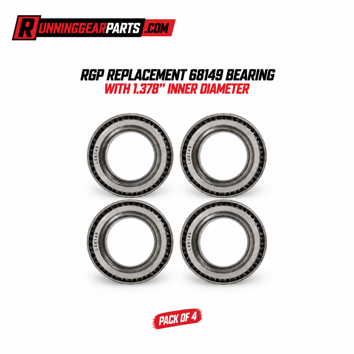 RGP REPLACEMENT 68149 BEARING WITH 1.378" INNER DIAMETER