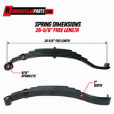 SPRING DIMENSIONS 26-5/8" FREE LENGTH