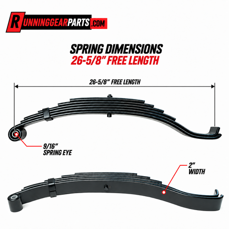 SPRING DIMENSIONS 26-5/8" FREE LENGTH