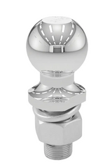 CURT 2" Trailer Ball, 1" x 2-1/8" Shank, 6,000 lbs, Chrome, 40004