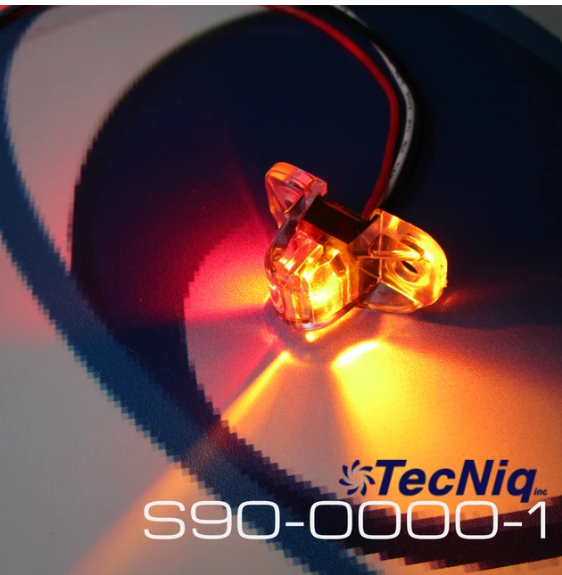 illuminated amber/orange light