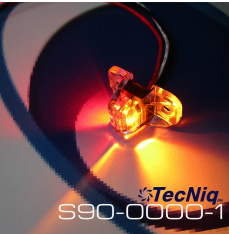 illuminated amber/orange light