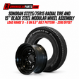  Sonoran ST steel wheel and black Sonoran ST225/75R15 radial tire 