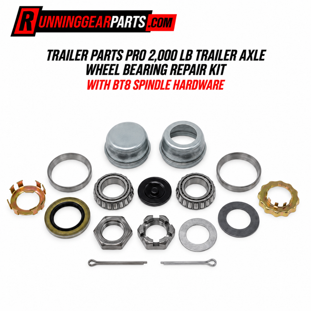 Trailer Parts Pro 2,000 lb trailer axle wheel bearing repair kit