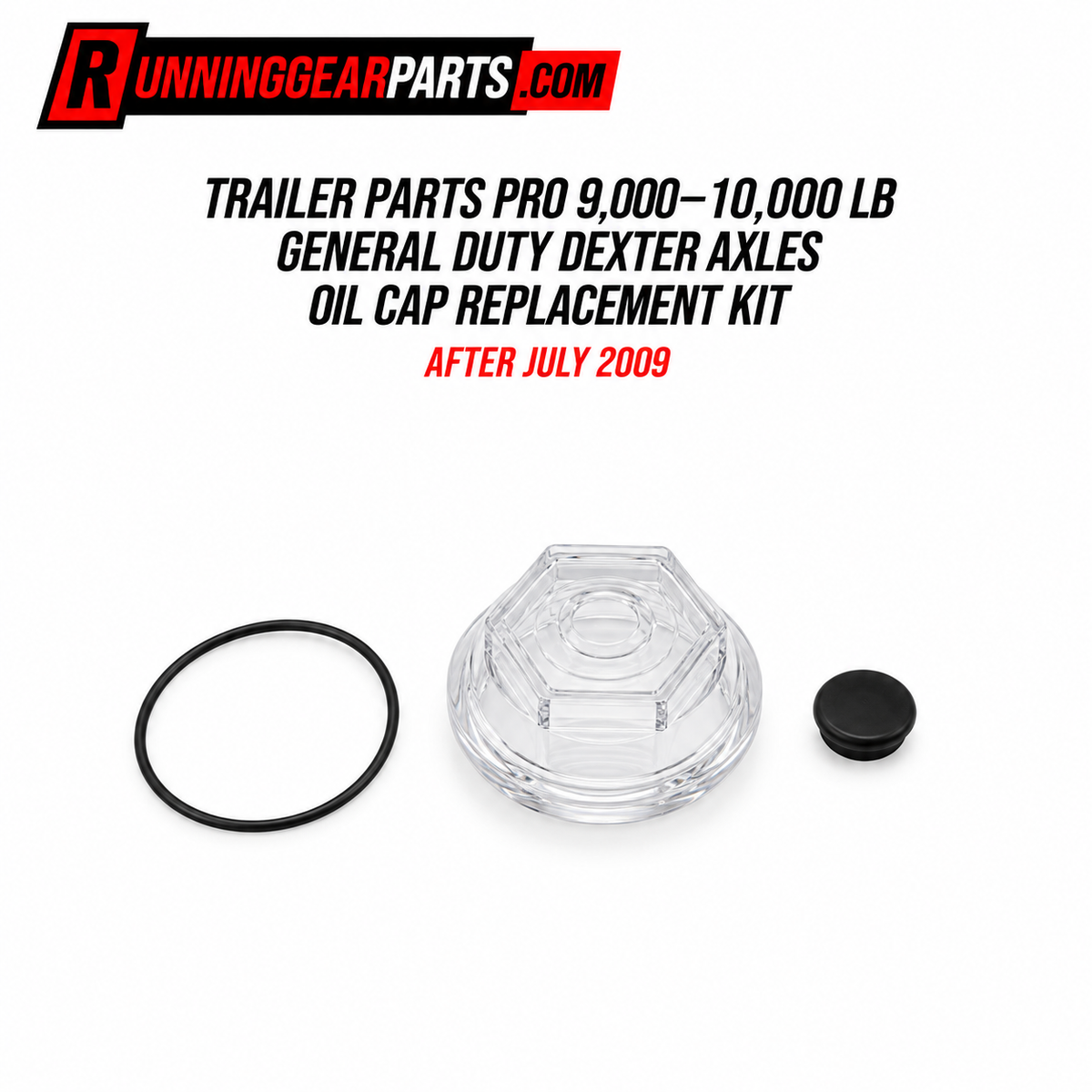 Trailer Parts Pro 9,000–10,000 lb general duty dexter axles oil cap replacement kit