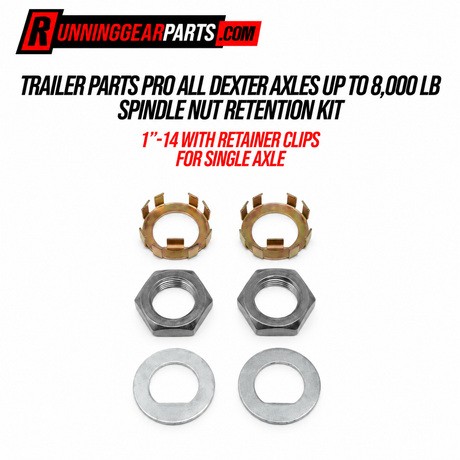 Trailer Parts Pro All Dexter Axles spindle nut retention kit 