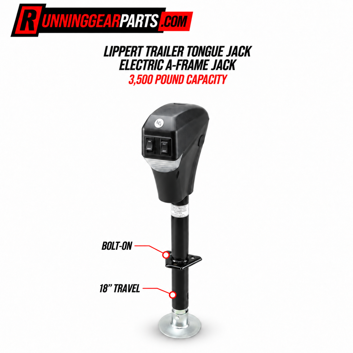 Trailer Tongue Jack Electric A-Frame Jack 