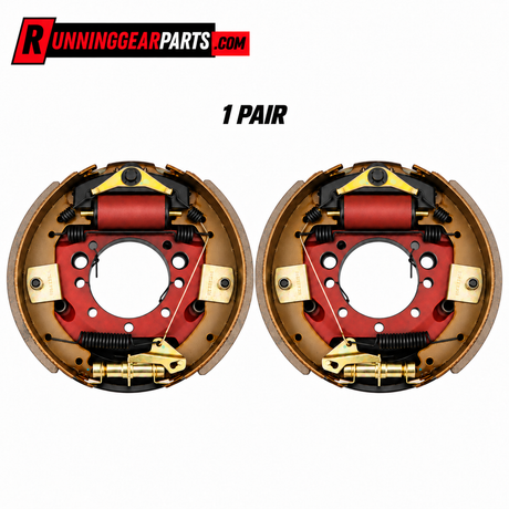 Two brake drum assemblies