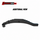 black multi-leaf suspension spring