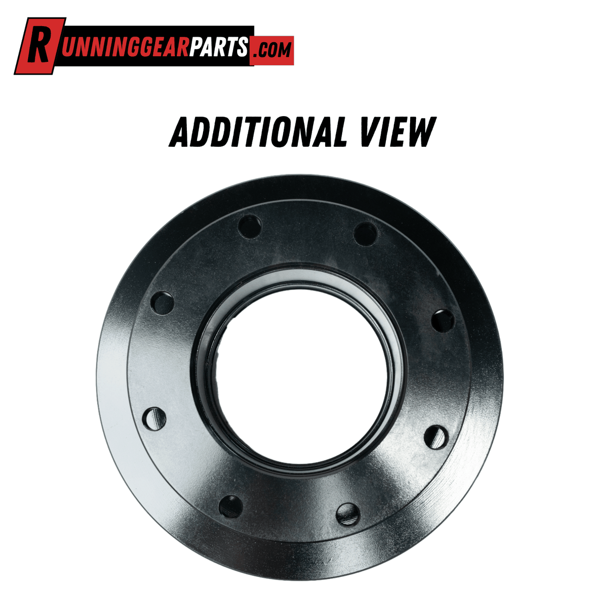 RGP 10,000–12,000 lb Trailer Axle disc brake rotor in black cast steel, with a central opening and eight lug holes.