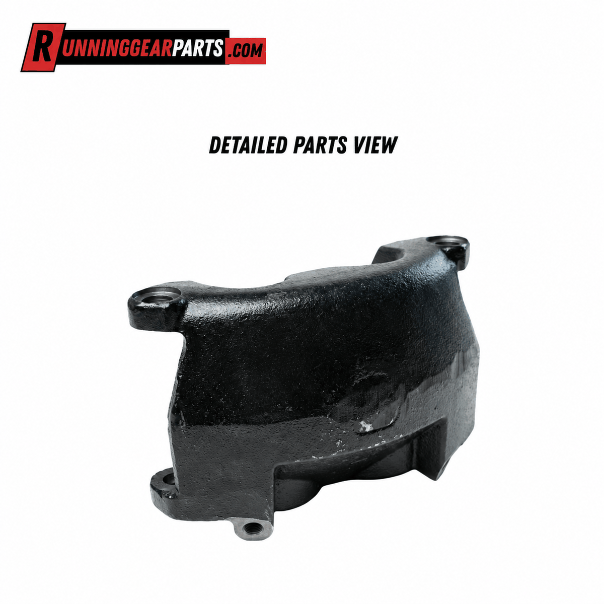 Hydraulic Disc Brake Caliper with a black textured metal body, four mounting tabs and visible bolt holes.