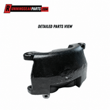 Hydraulic Disc Brake Caliper with a black textured metal body, four mounting tabs and visible bolt holes.
