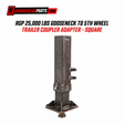square metal gooseneck trailer coupler