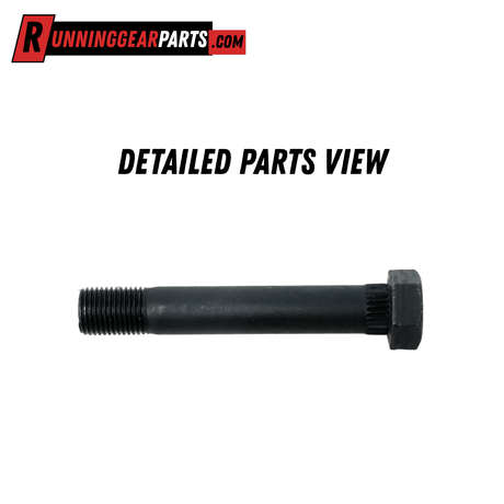 RGP 3,500-7,000 lb Axles trailer suspension kit hardware, showing a black threaded shackle bolt with a hex head